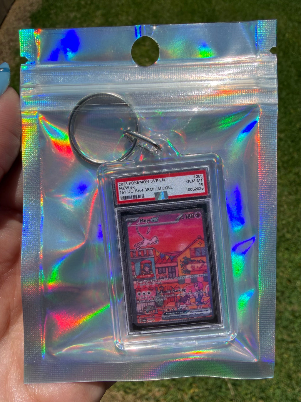 Custom Mini Slab Keychain 1"x 2"